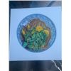 Image 1 : Framed Round Floral Still Life Art Print, 20" x 20" Frame