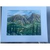 Image 1 : Paul Lalande Landscape Watercolour Painting, 19 x 15.5 in. Framed
