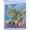 Image 3 : Paul Lalande Still Life Painting With Plants and Teapot, Framed 25x17"