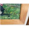 Image 3 : Paul Lalande 2004 Painting, Motorcycle Scene, 35.5x24 in, Framed