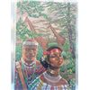 Image 1 : African Portrait Painting by Paul Lalande, 24 by 36