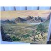 Image 1 : Paul Lalande Mountain Landscape Painting, 49"x33.5"