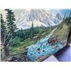 Image 3 : Paul Lalande Mountain Landscape Painting with Horses, 50” x 33.5”
