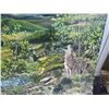 Image 4 : Paul Lalande Signed Painting, Wolves Howling Landscape, 42" x 34.5"