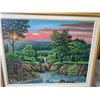 Image 1 : Paul Lalande Signed Landscape Painting, 32"x22", Framed 38"x31"