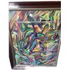 Image 1 : Paul Lalande 2016 Abstract Painting, 30" x 21", Framed 33" x 27"