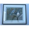 Image 1 : Maureen Baynton Blue Jays Print, Signed, 133/390, Framed, 24.5x21"