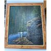 Image 1 : Paul Lalande 2001 Original Forest Landscape Painting, Framed, 33x28.5 in