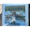 Image 1 : Paul Lalande Signed Raccoon Painting, 22x20, Framed 28x26.5