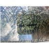 Image 5 : Paul Lalande Framed Puma Landscape Painting, 19.5x15.5, Frame 31x27.5