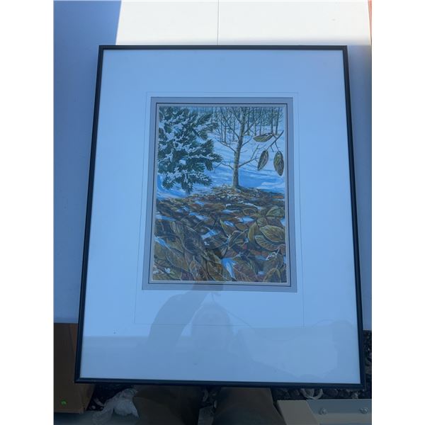 Paul Lalande Nature Scene Signed Framed Art