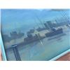 Image 5 : Paul Lalande 2001 Signed Harbour Scene Painting With Frame