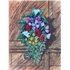 Image 1 : Paul Lalande Floral Painting on Wood, 16x12.5"