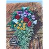 Image 3 : Paul Lalande Floral Painting on Wood, 16x12.5"