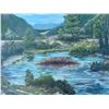 Image 1 : Paul Lalande 2001 Original Landscape Painting, 19x15.5 Inches