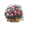 Image 2 : Paul Lalande Signed Floral Basket Watercolour, 13.5"x11" Painting