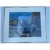 Image 1 : Paul Lalande 1985 Framed Sea Lion Artwork, 26" x 22" Frame
