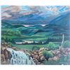 Image 1 : Paul Lalande 2003 Landscape Acrylic Painting, 29 x 24.5 Inches