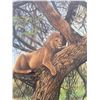 Image 4 : Paul Lalande 2002 Original Jungle Scene Painting, 24 x 36 Inches