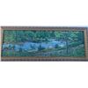 Image 1 : Paul Lalande 2003 Landscape Oil Painting, Framed 38.5 x 15 in