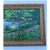 Image 4 : Paul Lalande 2003 Landscape Oil Painting, Framed 38.5 x 15 in