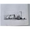 Image 12 : 4 Signed Rural Pen Drawings, 24”x18.5”