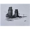 Image 5 : 4 Signed Rural Pen Drawings, 24”x18.5”