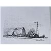 Image 7 : 4 Signed Rural Pen Drawings, 24”x18.5”
