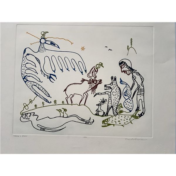 Norval Morrisseau "Shaman's Dream" Limited Edition Print, 26x22 in