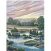 Image 2 : Two Original Paintings: Landscape and Floral, 24.5” x 29”