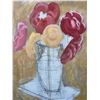 Image 5 : Two Original Paintings: Landscape and Floral, 24.5” x 29”