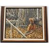 Image 1 : Signed 1986 Original Wildlife Painting, 23.5” x 19.5” Art, 32” x 28” Frame
