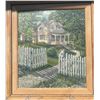 Image 1 : Original Signed House Landscape Painting by Paul Lalande, 24"x28.5"