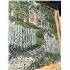 Image 5 : Original Signed House Landscape Painting by Paul Lalande, 24"x28.5"