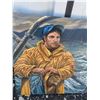 Image 2 : Paul Lalande 2013 Painting, Fisherman and Dog, 37 x 29 Inches