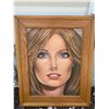 Image 1 : Paul Lalande 2012 Portrait Painting, Framed 33 x 41 in