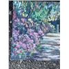 Image 2 : Paul Lalande Garden Pathway Acrylic Painting, 32 x 21.5 Inches