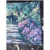 Image 3 : Paul Lalande Garden Pathway Acrylic Painting, 32 x 21.5 Inches