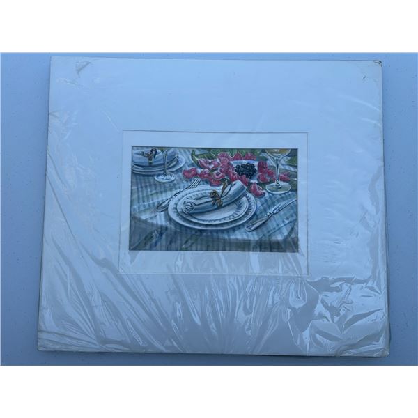 Signed Limited Edition Still Life Print 12/99, 10x6 In.