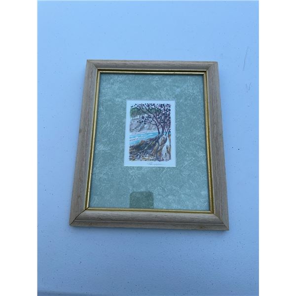 Paul Lalande Framed Painting, 5x3.5 in Artwork, 12x10 in Frame