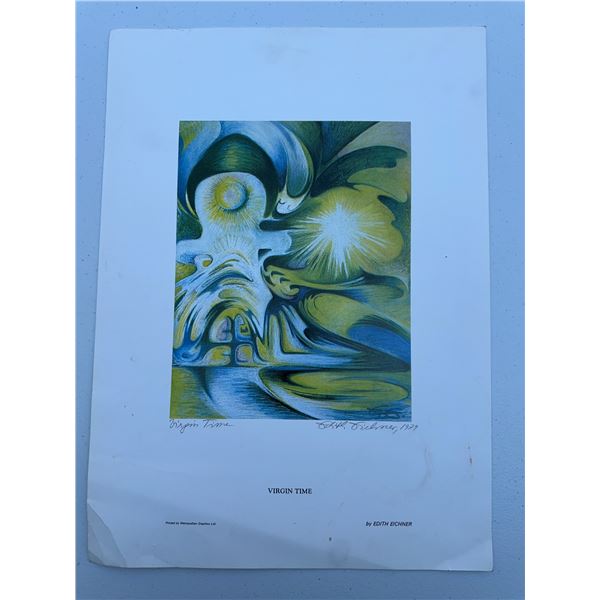 Edith Eichner "Virgin Time" 1979 Art Print, 9 3/4 x 7 3/4 Inches