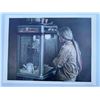 Image 1 : 21.5x16.5 Signed Art Print "Delicious" Popcorn Stand Scene