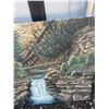 Image 3 : Landscape Oil Painting of Forest Stream, 20 x 16 Inches