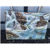 Image 1 : Original Waterfall Painting by Paul Lalande, 22 x 16 Inches