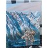 Image 3 : Paul Lalande Oil Painting, Mountain Scene, 24 by 20 Inches