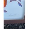 Image 2 : Framed Abstract Print Signed by Artist, 27.5 x 21 Inches
