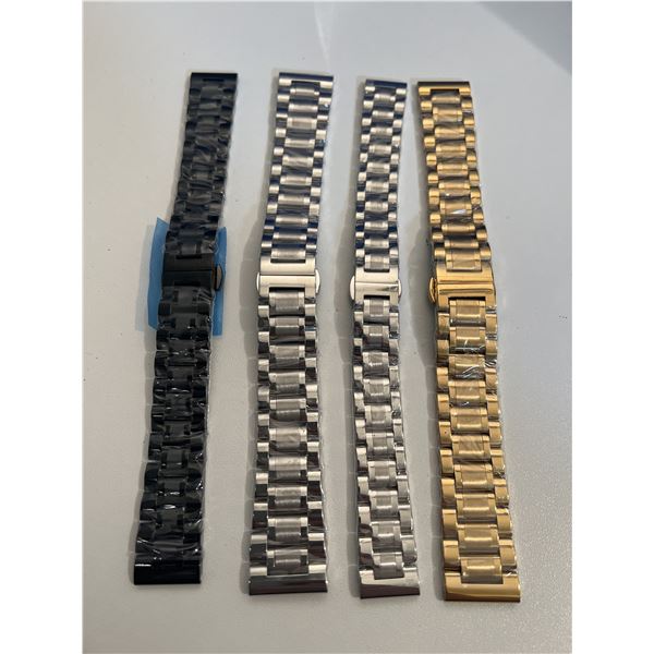 Set of stainless steel watch bands New