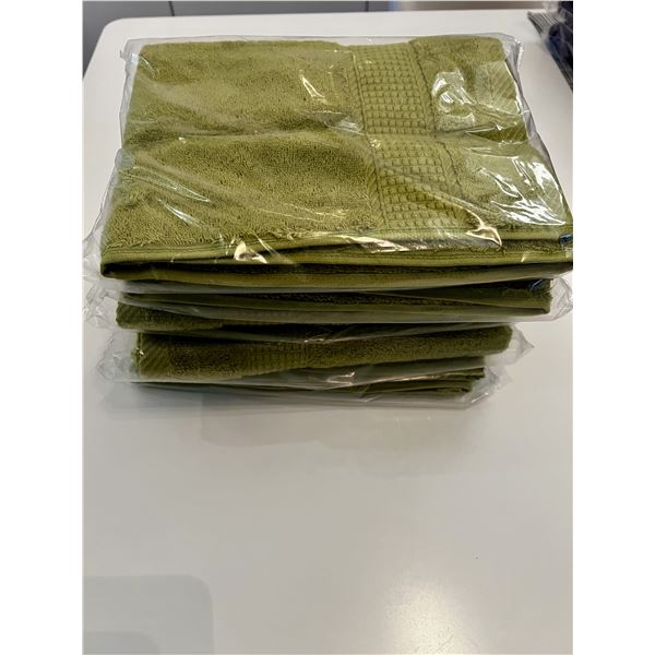 Set of 5 New 100% Organic Cotton Towels Made in Portugal