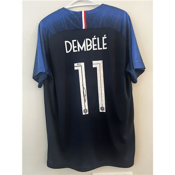  Dembele  Ousmane signed Jersey COA Beckett