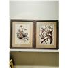 Image 1 : Pair of Professionally Framed Vintage-Style Botanical Prints – Larson-Juhl Frames